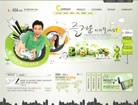 韩国成人电玩游戏产品PSD网页模板