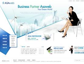 韩国漂亮科技网站PSD素材