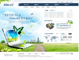 韩国硬件设备笔记本科技产品网页PSD