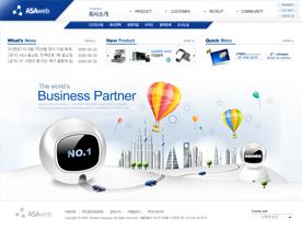 韩国电台娱乐节目企业公司网站PSD网页模板