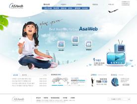 韩国企业网站PSD模板下载-完美生活