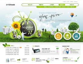 韩式时尚TV电视娱乐企业网站PSD模板