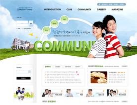 韩国亲子教育-家庭辅导培训网站PSD