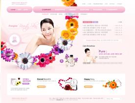 韩国女性美容塑身网站PSD模板下载