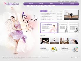 舞魂！韩国文艺舞蹈表演教学网站PSD下载