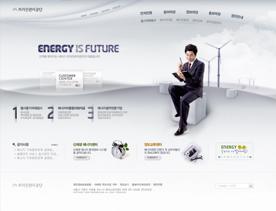 韩国商务设计公司网站PSD模板-银色企业