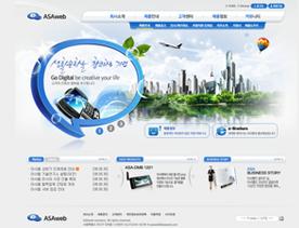 韩国电子科技产品网站PSD模板-漂亮的逗号