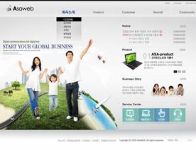 韩国儿童希望工程科技项目网站PSD模版下载