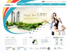 韩国摩天大厦楼盘楼宇房地产网站PSD模版下载