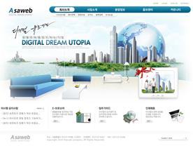 韩国地产商楼盘开放销售类网站PSD模版下载