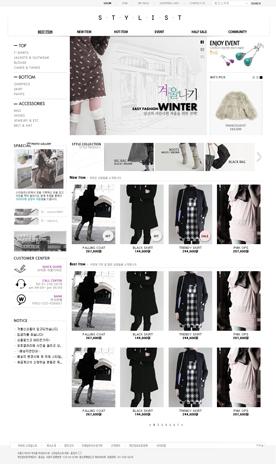 韩式女性时装服饰购物类电商网页PSD下载