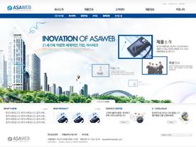 韩国房地产楼盘企业网站PSD模版下载