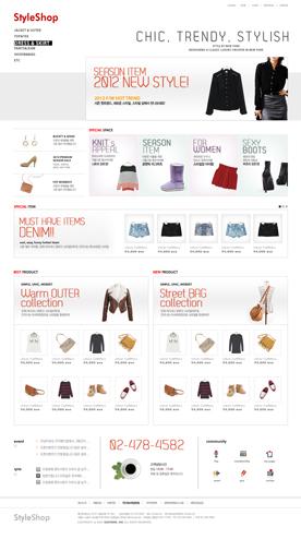 韩国时尚女性服饰女装购物类网页PSD模版下载-类似蘑菇街-美丽说