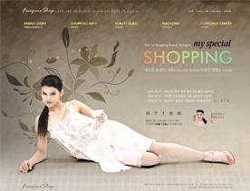 韩国FreegineShop女性购物PSD网页模板下载