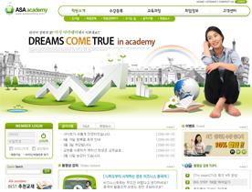 韩国教育资讯行业门户网站PSD素材