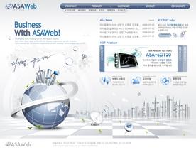 韩国商务企业网站PSD模板