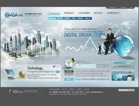 韩国大集团企业网站模板PSD下载
