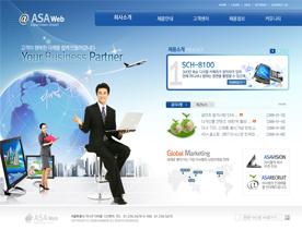 韩国科技产品企业网站PSD分层