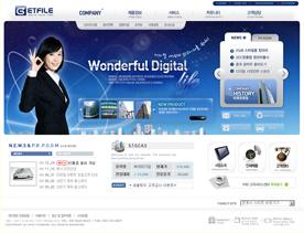 韩国传统型企业公司网站PSD设计模板-产品展示