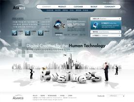 韩国商务企业公司集团灰色风格设计PSD模板下载