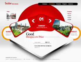 怪异的创意！韩国企业网站PSD模板