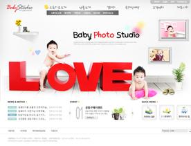韩国儿童宝宝立体英语教育培训网站PSD模板