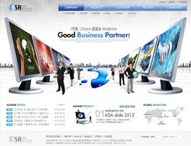 显示器王国！韩国科技商务类企业网站PSD模版下载欣赏